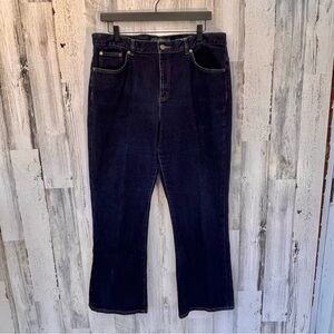 Lauren Ralph Lauren Women’s Classic Bootcut Dark Blue Denim Jeans Size 14.34X30